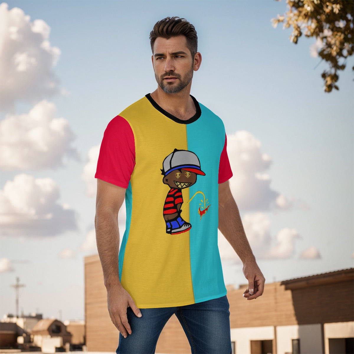 Yellow/Blu Red Outlaw Shirt