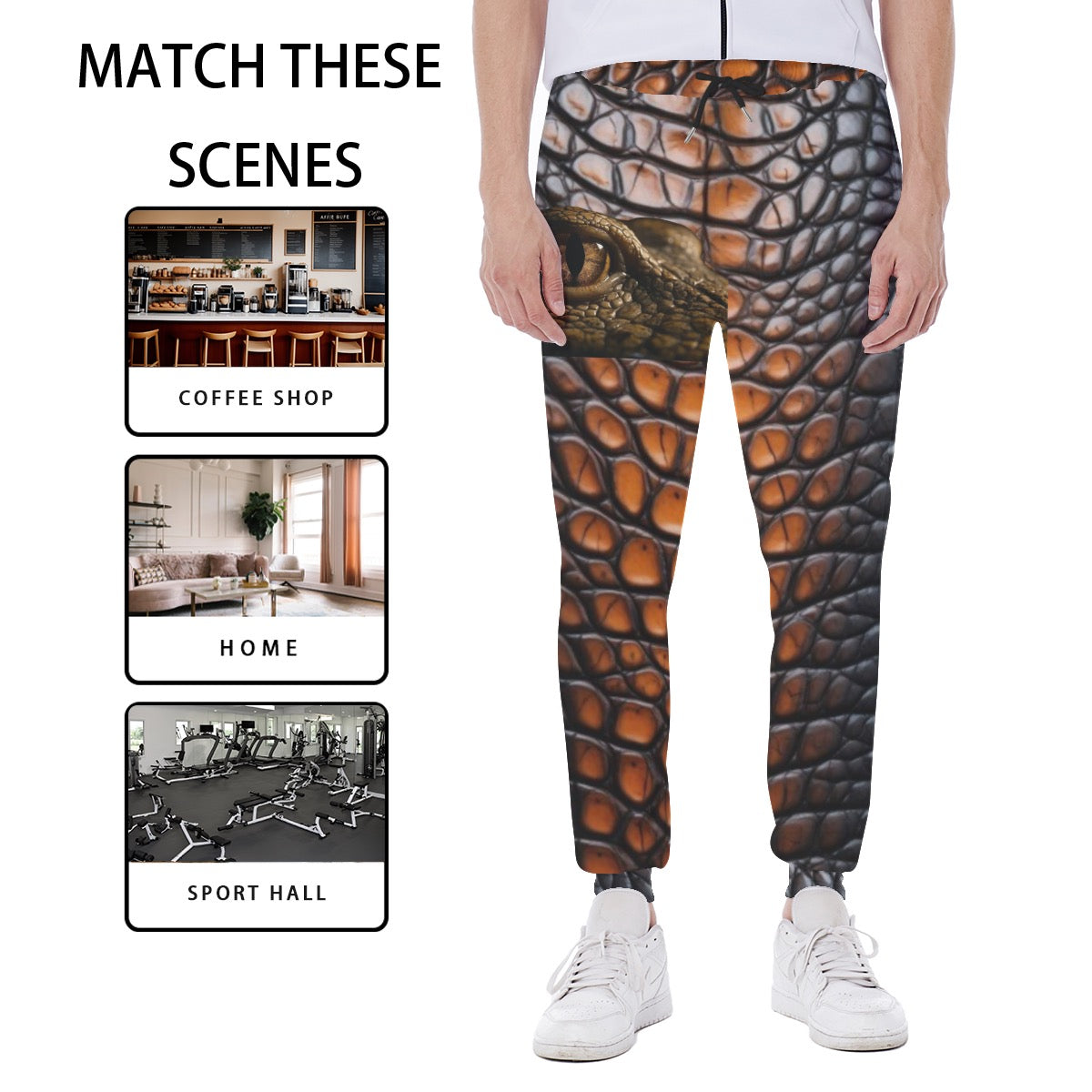 Brown Gator Sweatpants