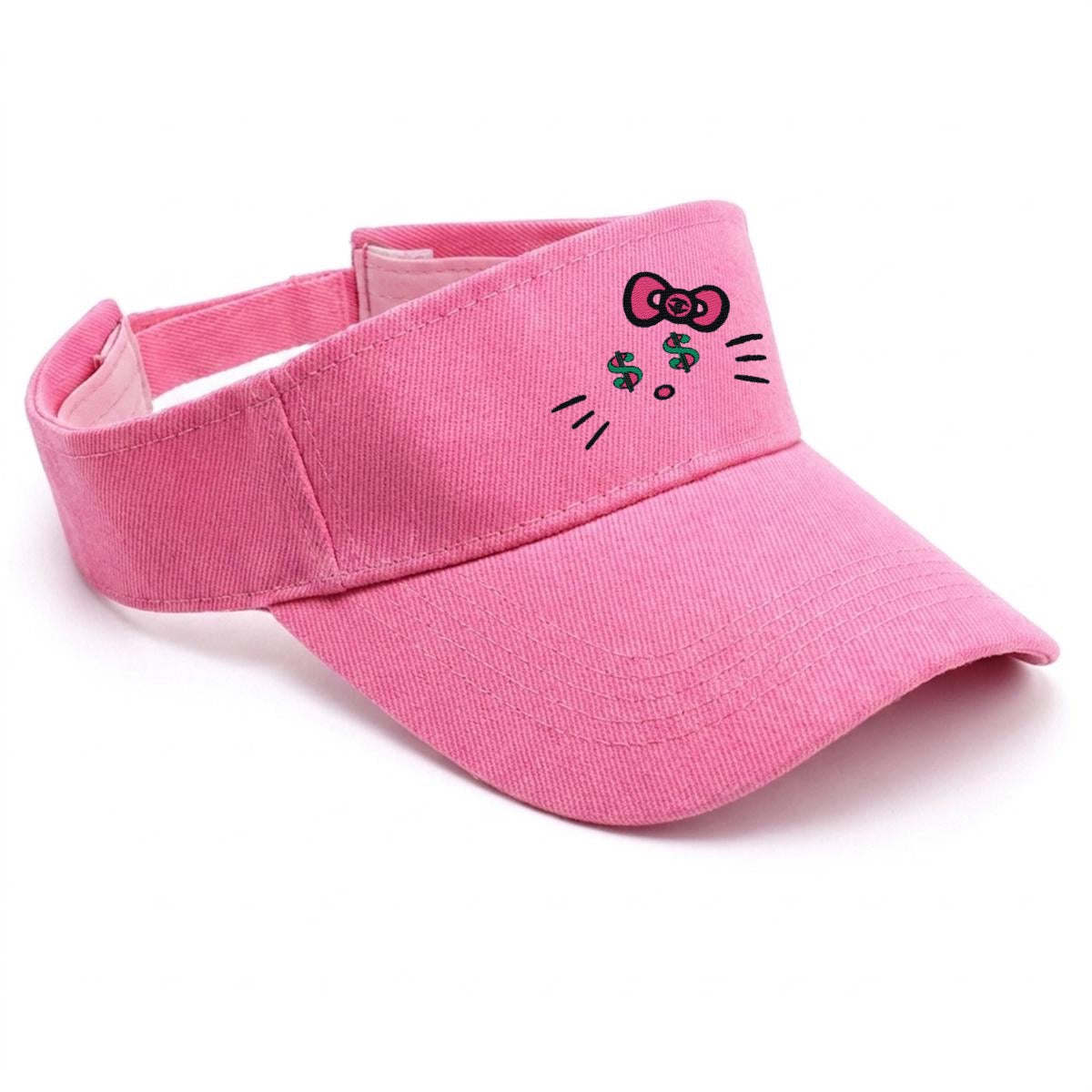 Embroidery Cash Kitty Designer-Top Visor