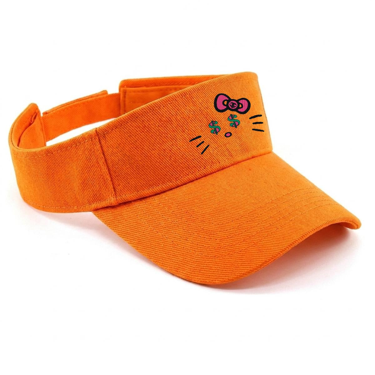 Embroidery Cash Kitty Designer-Top Visor