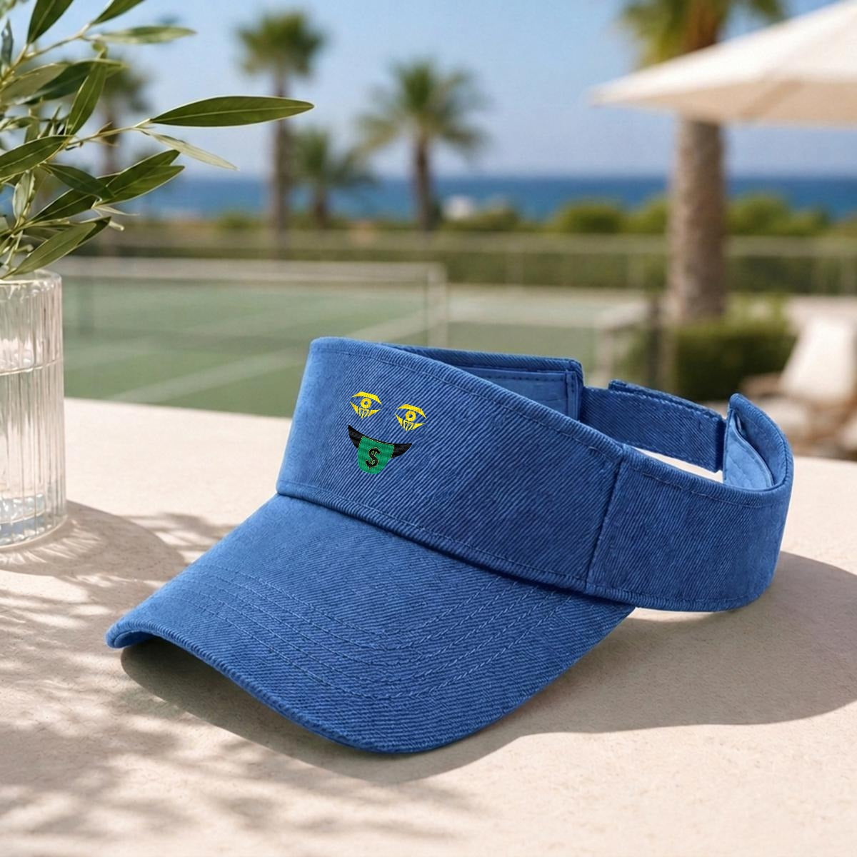 Embroidery Money Moves Designer Open-Top Visor