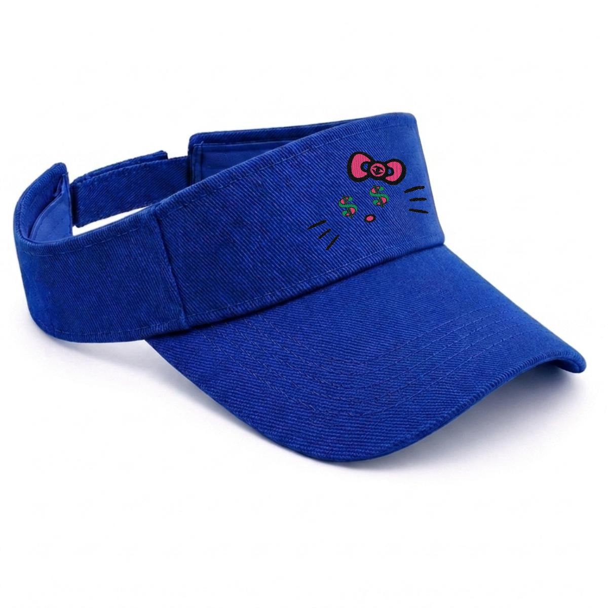 Embroidery Cash Kitty Designer-Top Visor