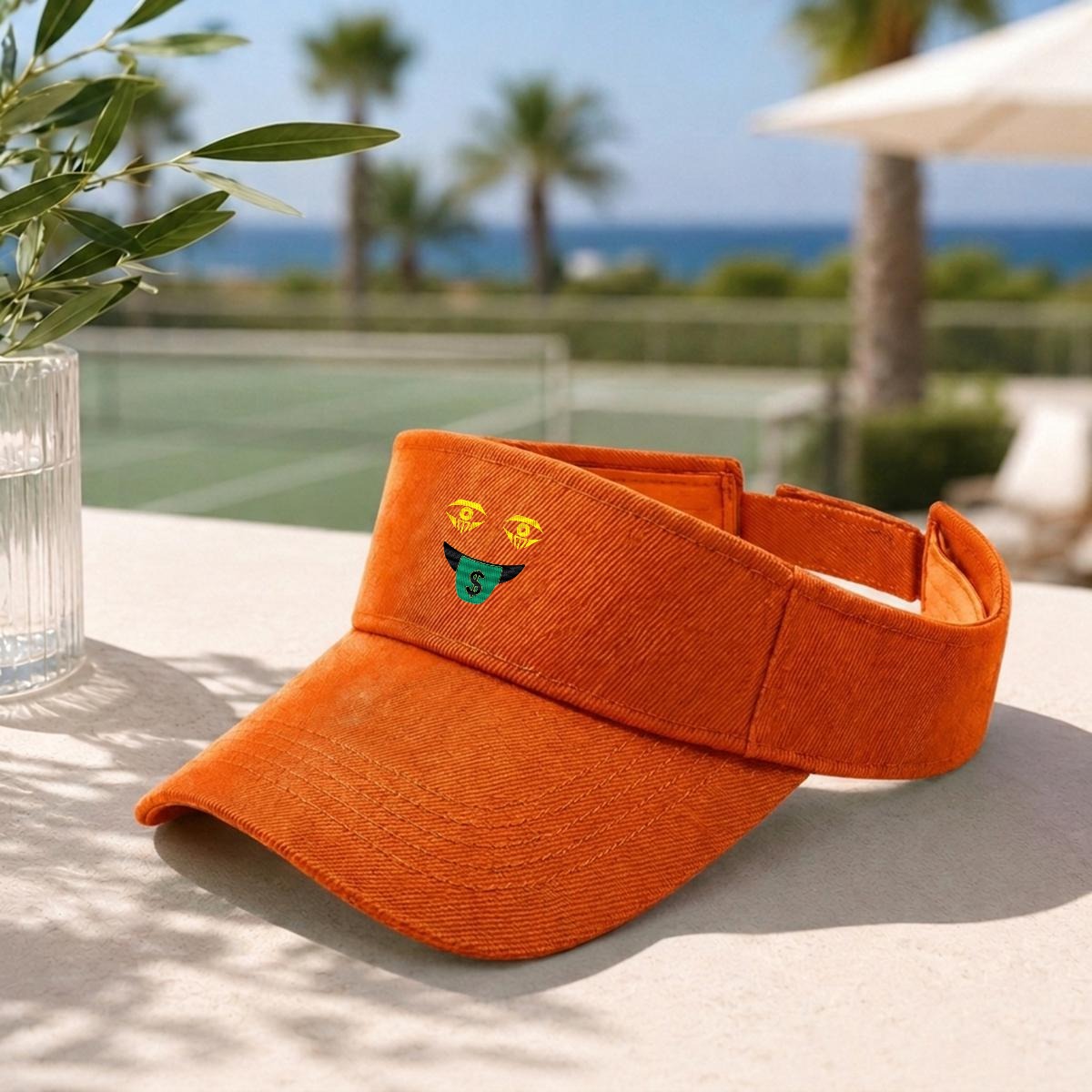 Embroidery Money Moves Designer Open-Top Visor