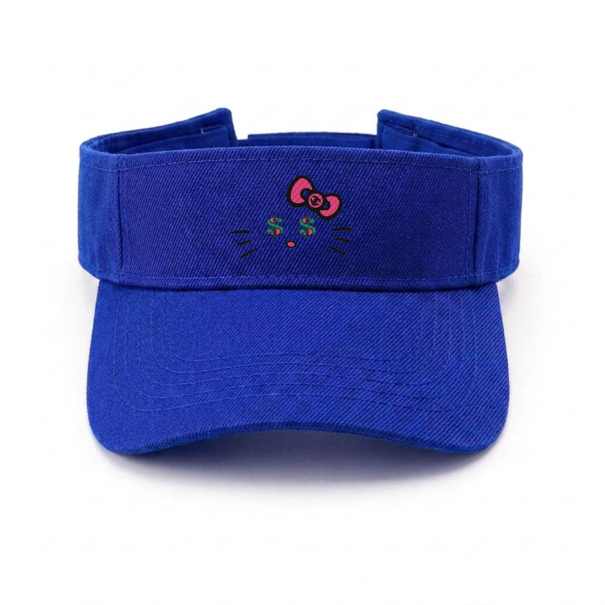 Embroidery Cash Kitty Designer-Top Visor