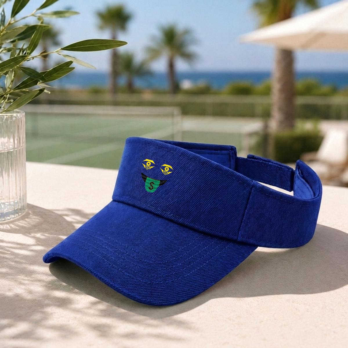 Embroidery Money Moves Designer Open-Top Visor