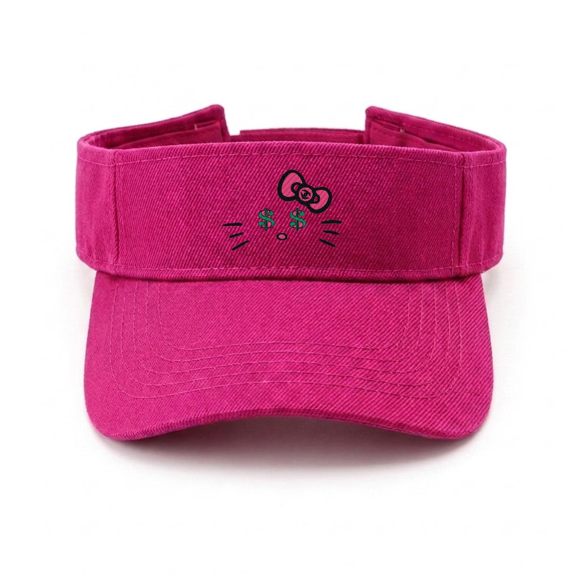 Embroidery Cash Kitty Designer-Top Visor