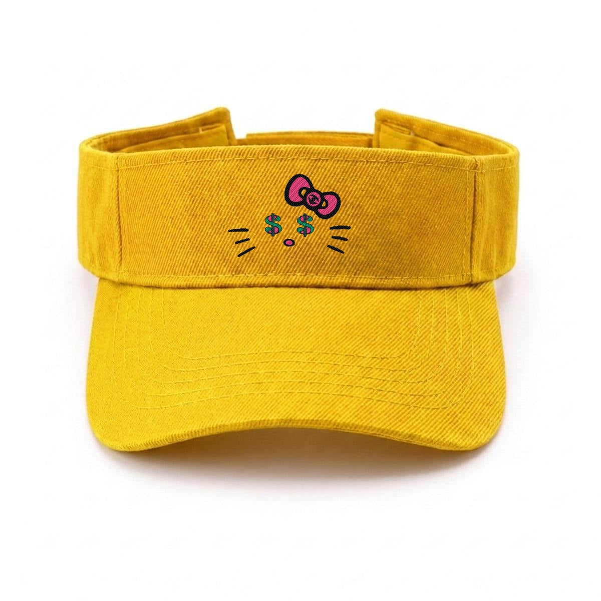 Embroidery Cash Kitty Designer-Top Visor