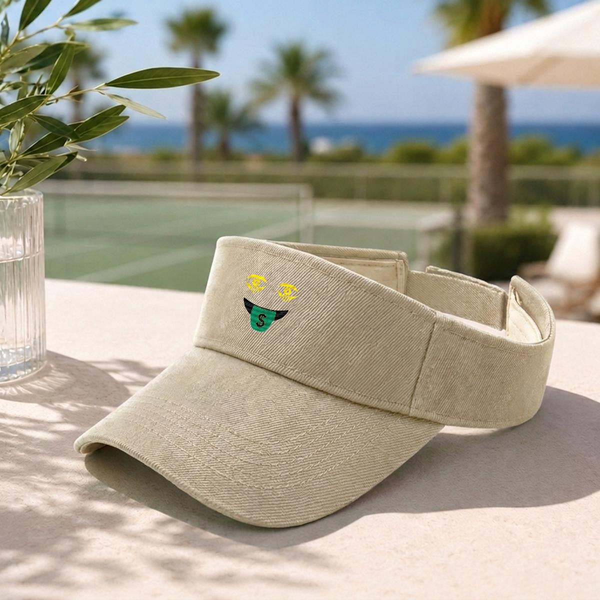 Embroidery Money Moves Designer Open-Top Visor
