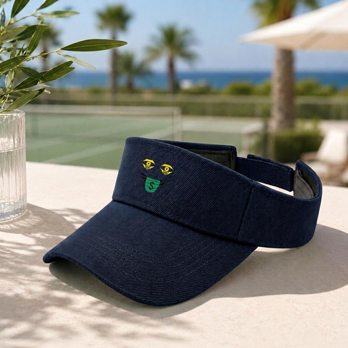Embroidery Money Moves Designer Open-Top Visor