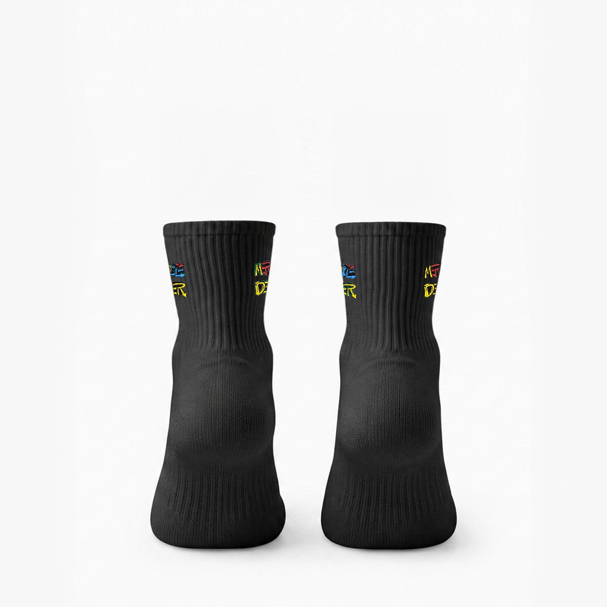 embroidery Merchandize Designer-Calf Socks|Cotton