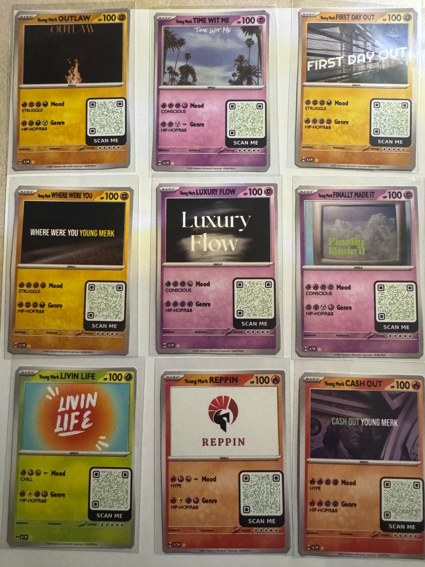 Trap$tar Card (5 cards +2 bonus cards) MUSIC • FASHION • ENTERTAINMENT