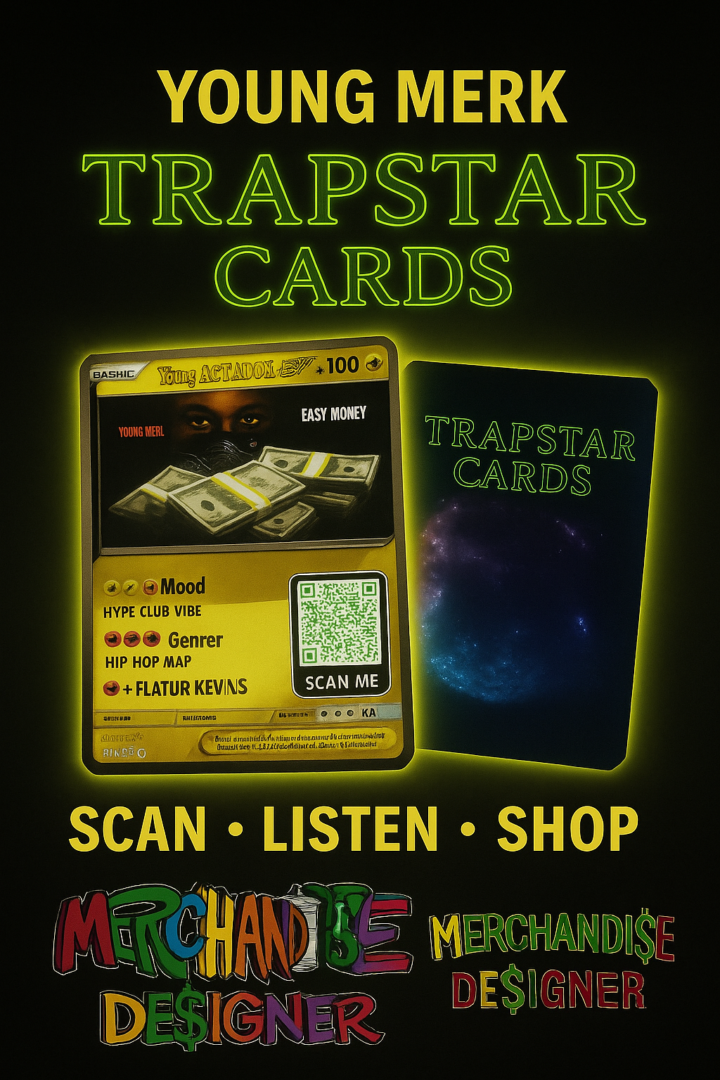 Trap$tar Card (5 cards +2 bonus cards) MUSIC • FASHION • ENTERTAINMENT
