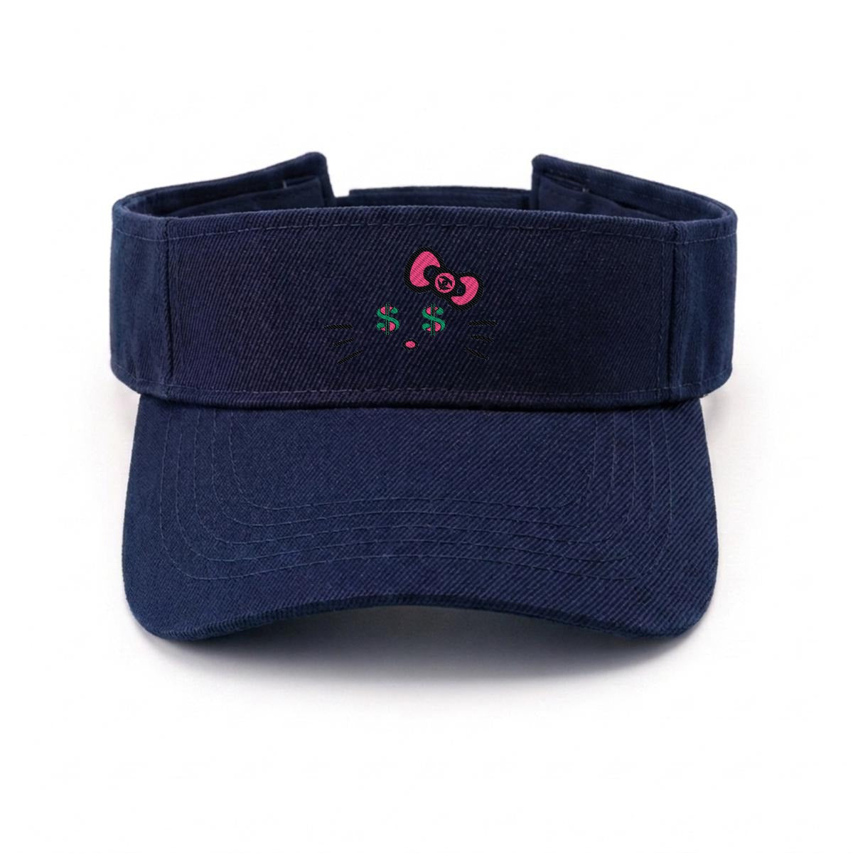Embroidery Cash Kitty Designer-Top Visor