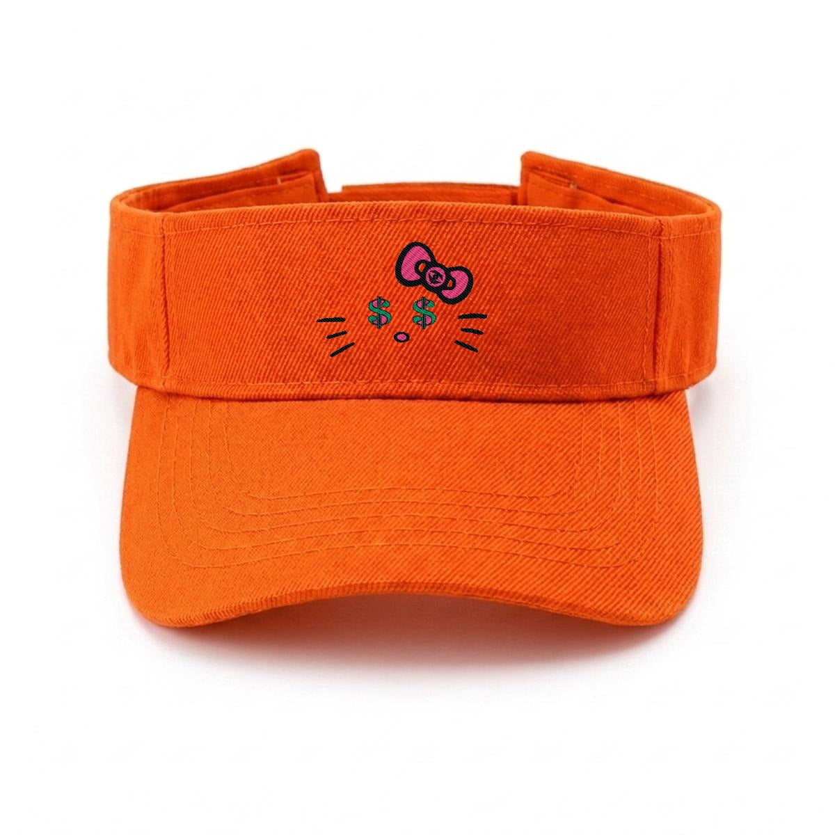 Embroidery Cash Kitty Designer-Top Visor