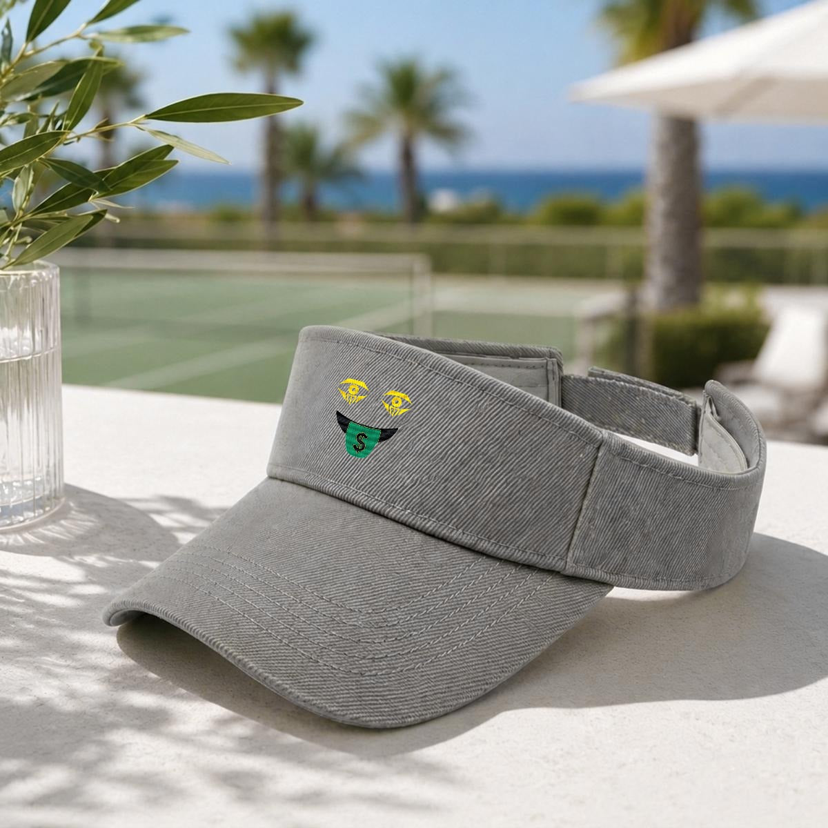 Embroidery Money Moves Designer Open-Top Visor