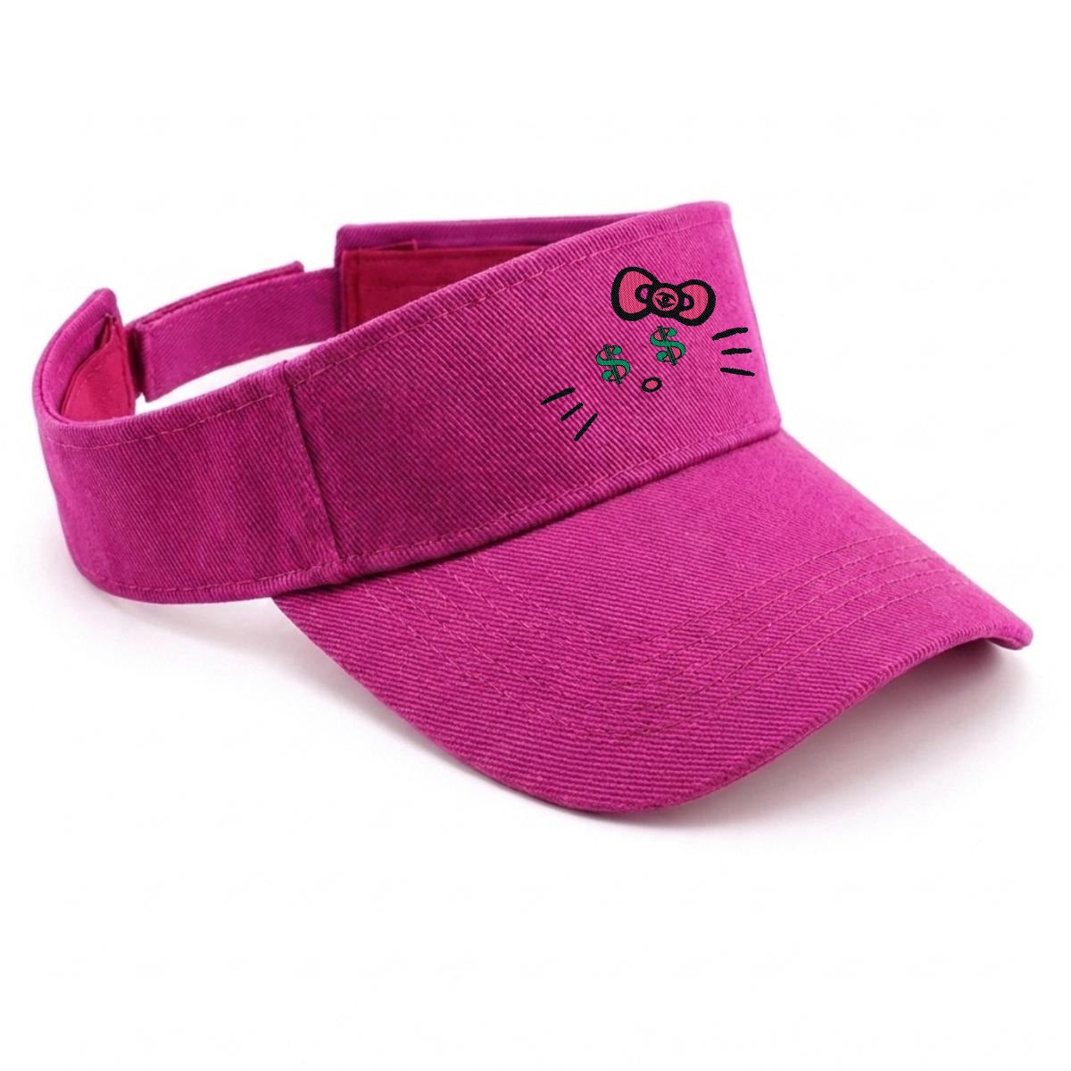 Embroidery Cash Kitty Designer-Top Visor