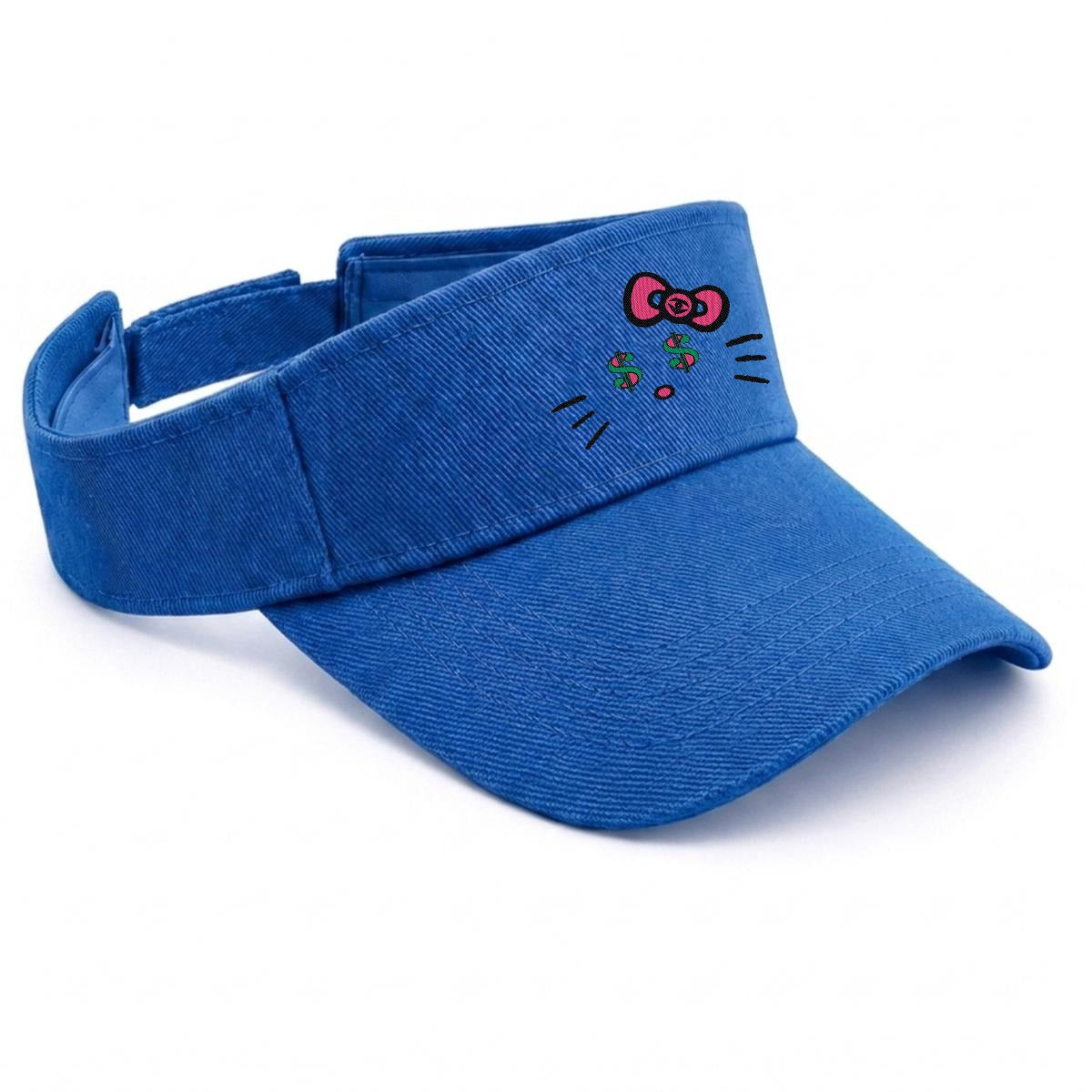 Embroidery Cash Kitty Designer-Top Visor