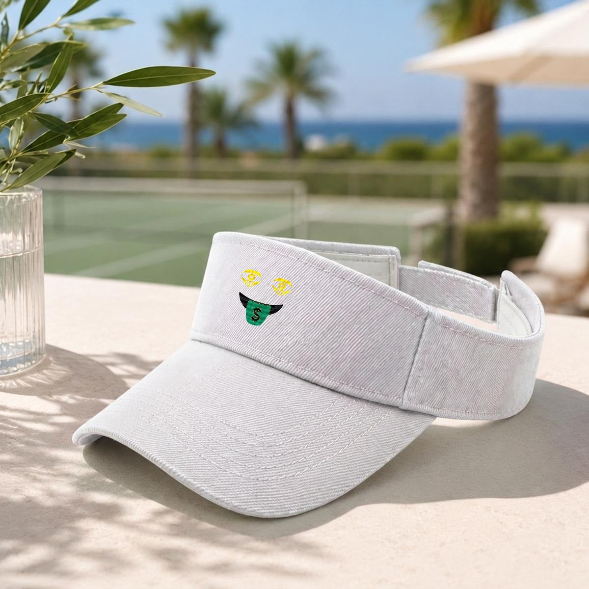 Embroidery Money Moves Designer Open-Top Visor