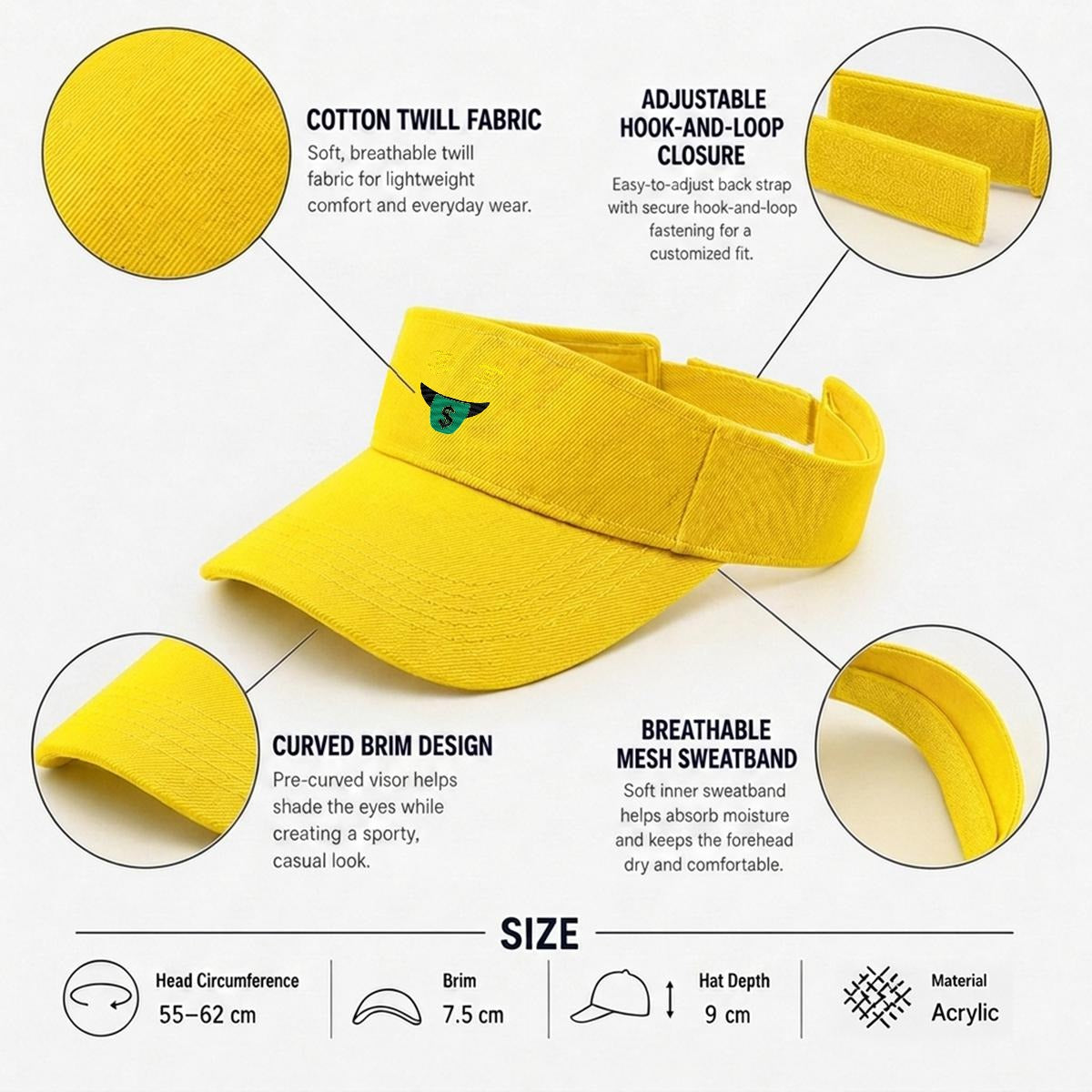 Embroidery Money Moves Designer Open-Top Visor