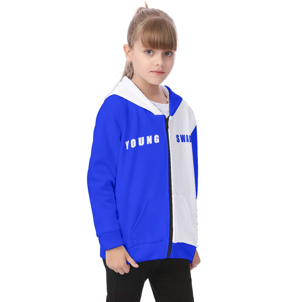 White/Blu Coolest Hoodie Ever kids  merchandize designer online fashion merchandize fashion
