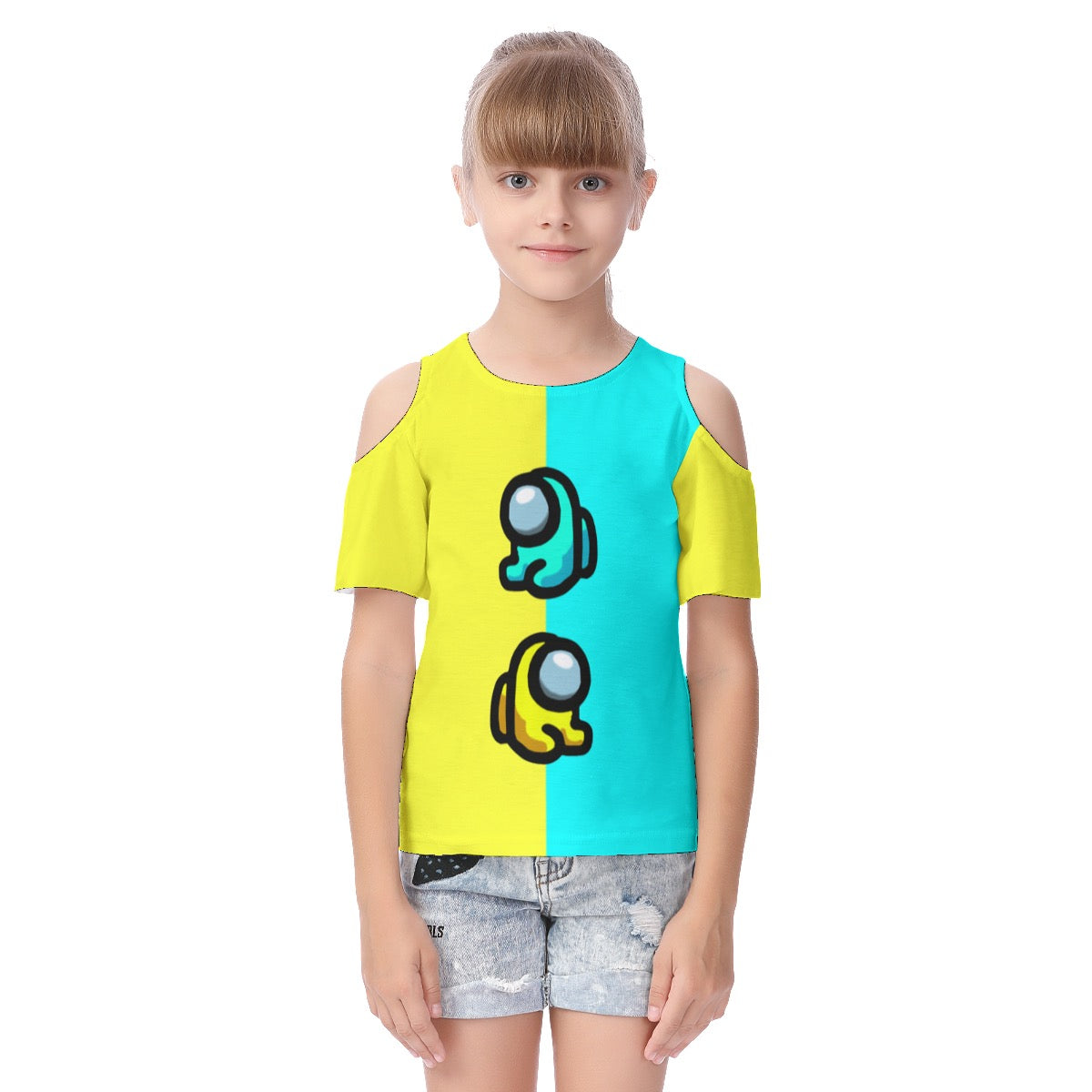 Cyan/yellow Young swad T-shirt