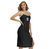 Women's Designer Merch Cami Dress Black