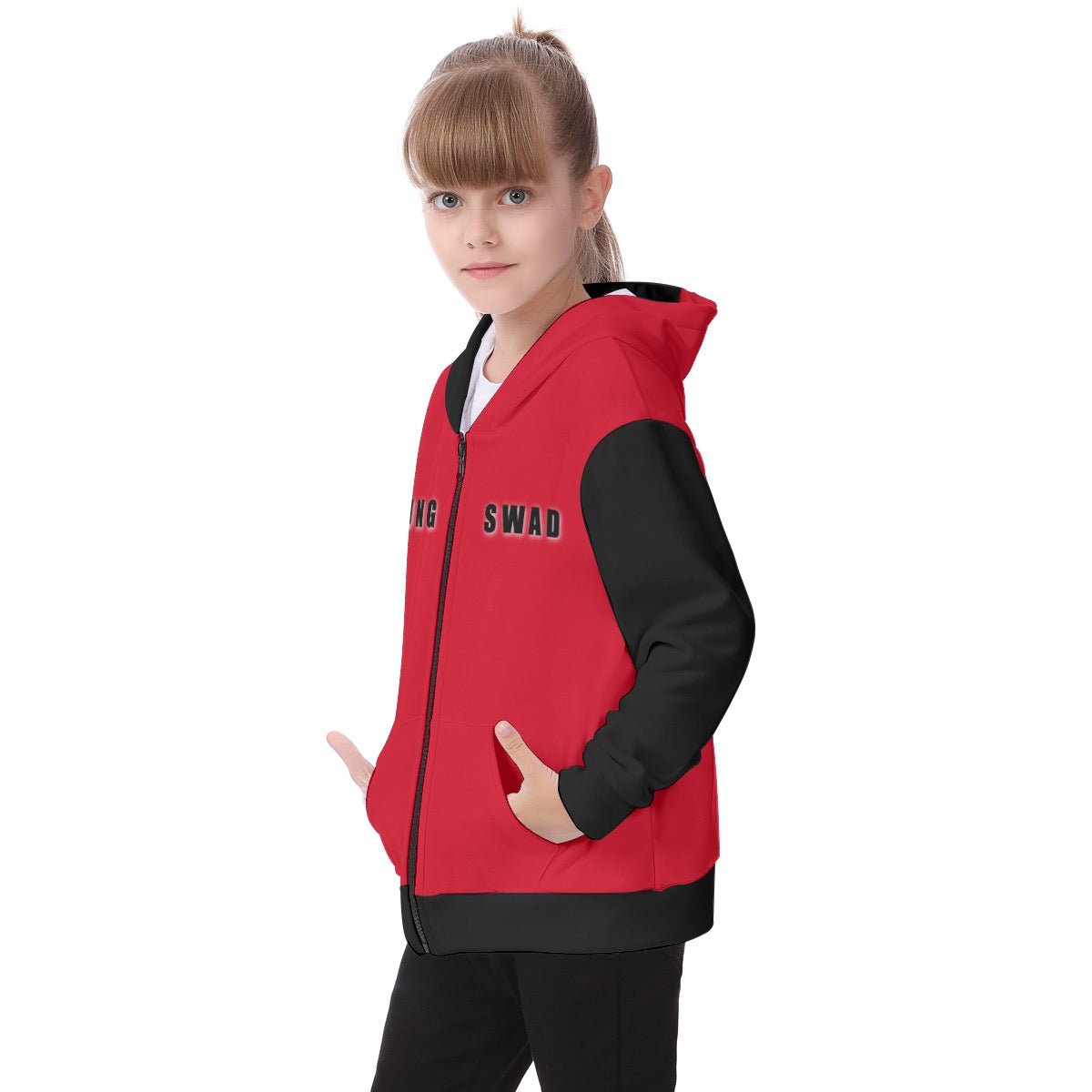 Red/black Coolest Hoodie Ever kids  merchandize designer online fashion merchandize fashion