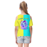 Cyan/yellow Young swad T-shirt