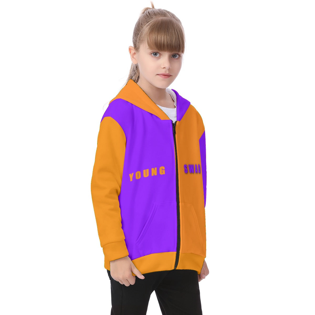 Orange/Purp Coolest Hoodie Ever kids  merchandize designer online fashion merchandize fashion