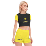 Women's Fierce 2 Piece Suit Black/yello