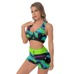 Galaxy Color Women's Sports Bra Suit