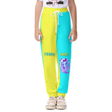 Cyan/Yellow Young Swad Pants