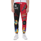 RED-Designer Men's Sweatpants