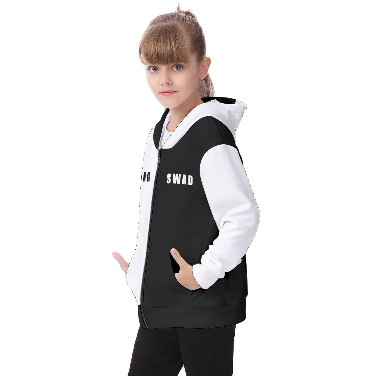 White/black Coolest Hoodie Ever kids  merchandize designer online fashion merchandize fashion
