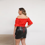 RED Women's  Cropped Top