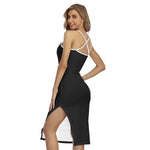 Women's Designer Merch Cami Dress Black