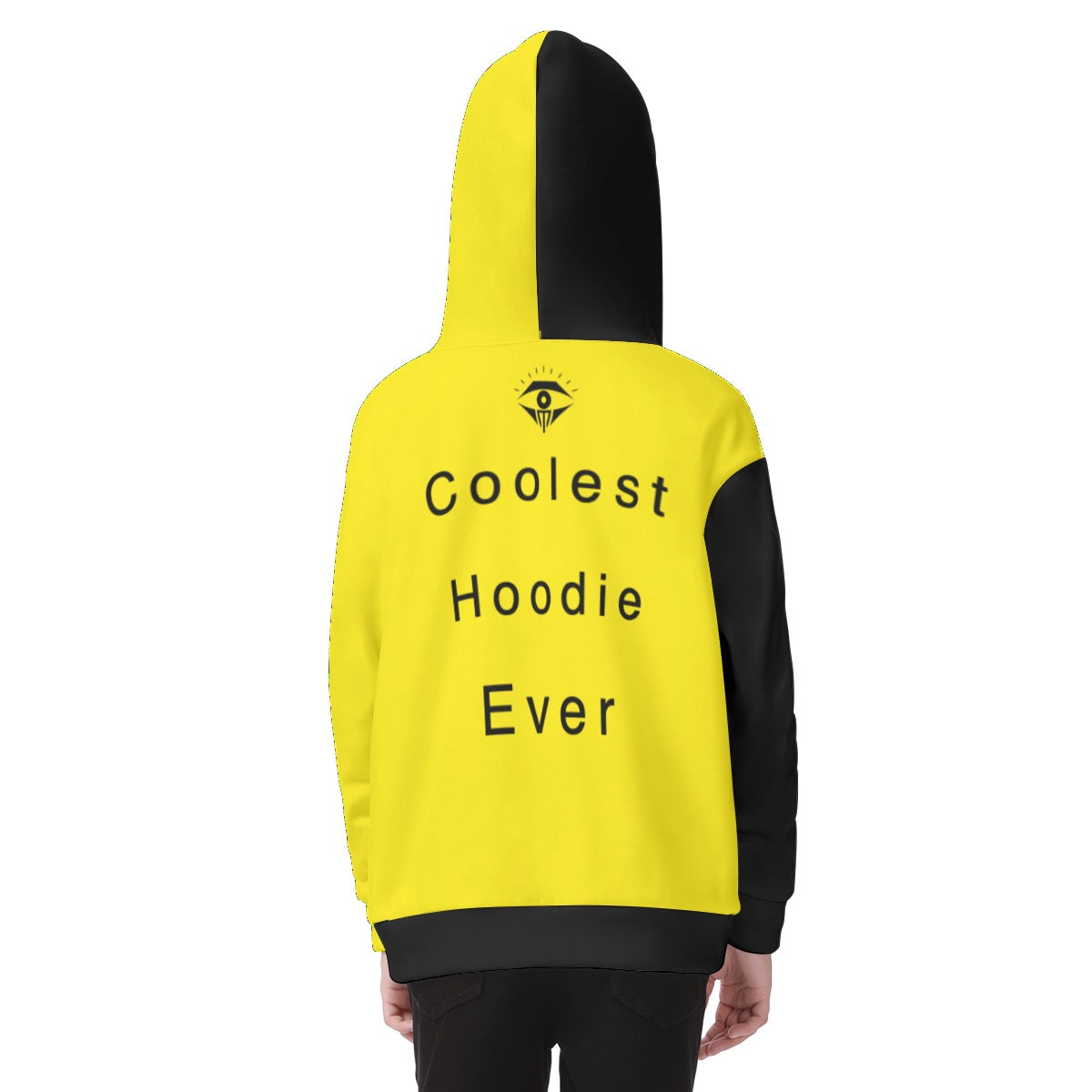 Yellow/black Coolest Hoodie Ever kids  merchandize designer online fashion merchandize fashion