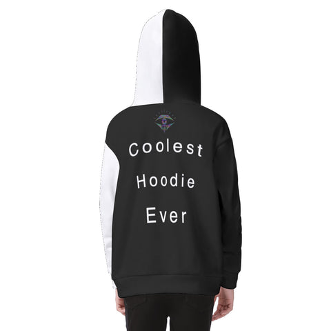 White/black Coolest Hoodie Ever