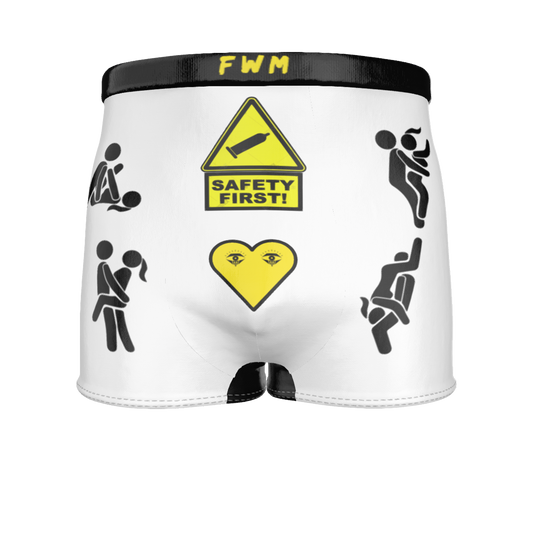 White FWM Men's Boxerzmerchandize designer online fashion merchandize fashion