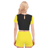 Women's Fierce 2 Piece Suit Black/yello