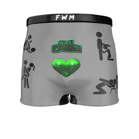 Grey FWM Men's Boxerzmerchandize designer online fashion merchandize fashion