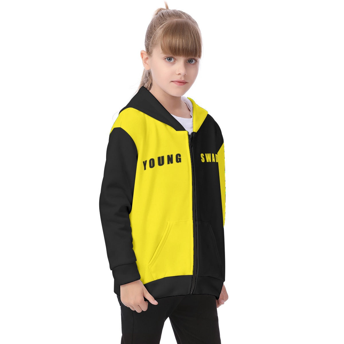 Yellow/black Coolest Hoodie Ever kids  merchandize designer online fashion merchandize fashion