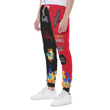 RED-Designer Men's Sweatpants