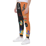 Designer Men's Sweatpants-Orange