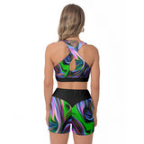 #2 Colorful Women's Sports Bra Suit