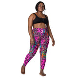 Rainbow cheetah Leggings wit pockets