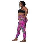 Rainbow cheetah Leggings wit pockets