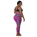 Rainbow cheetah Leggings wit pockets