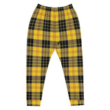 Black/Yellow plaid Joggers