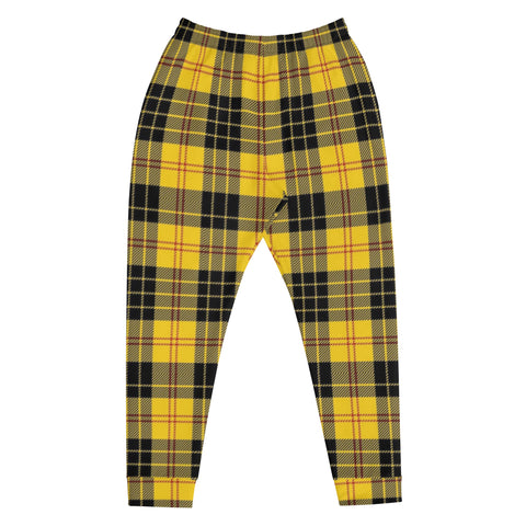 Black/Yellow plaid Joggers